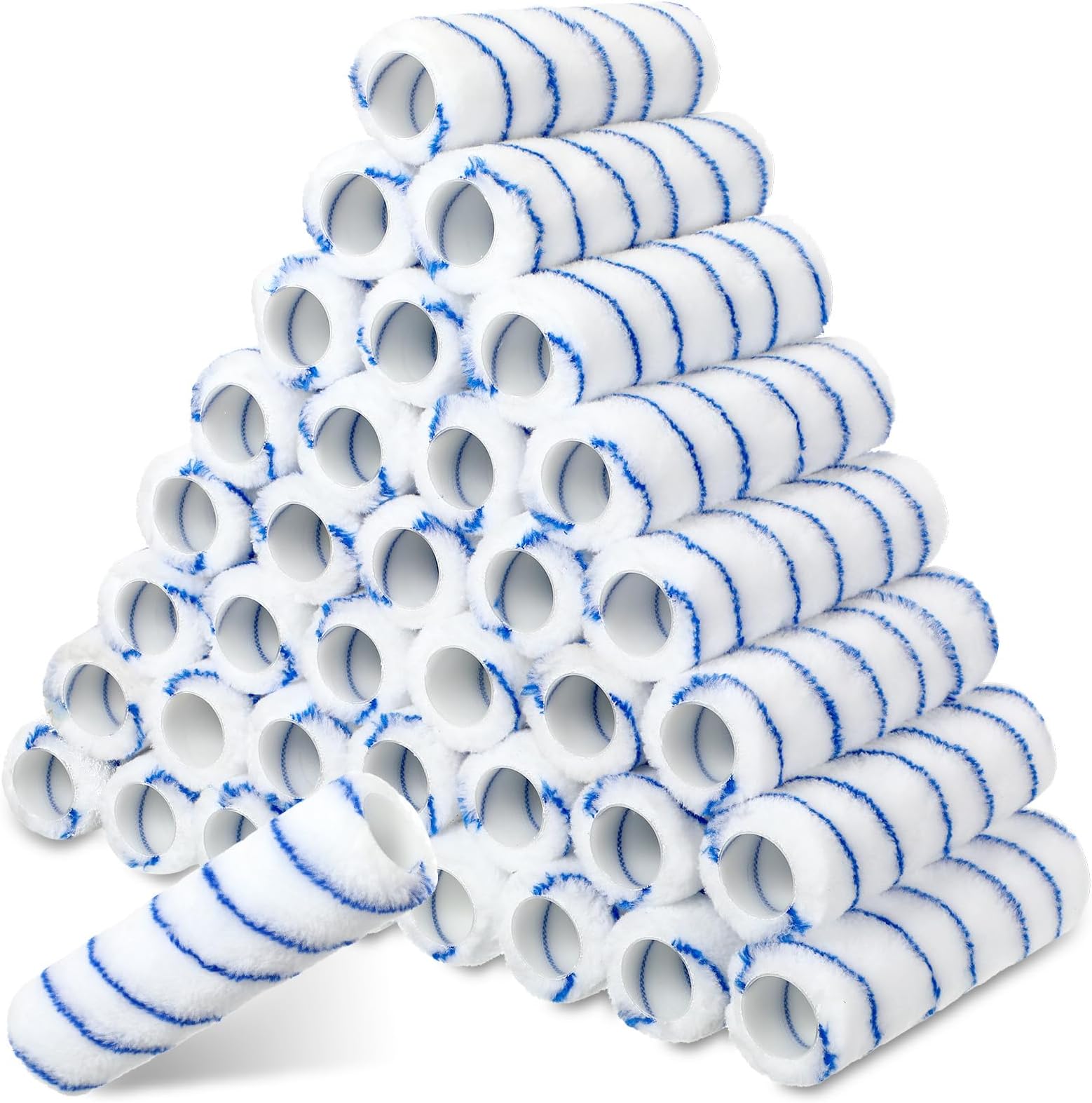 36 Pieces Paint Roller Covers 1/2 x 9" Roller Covers Microfiber Roller Paint Brush Roller Naps