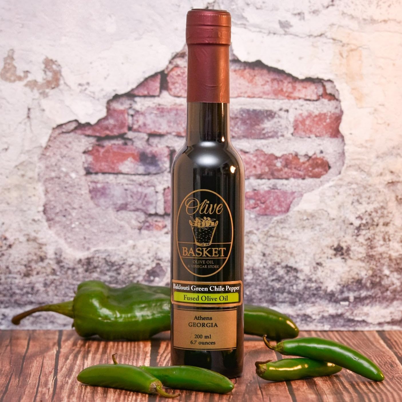 Baklouti Green Chile Fused Olive Oil (750ml)