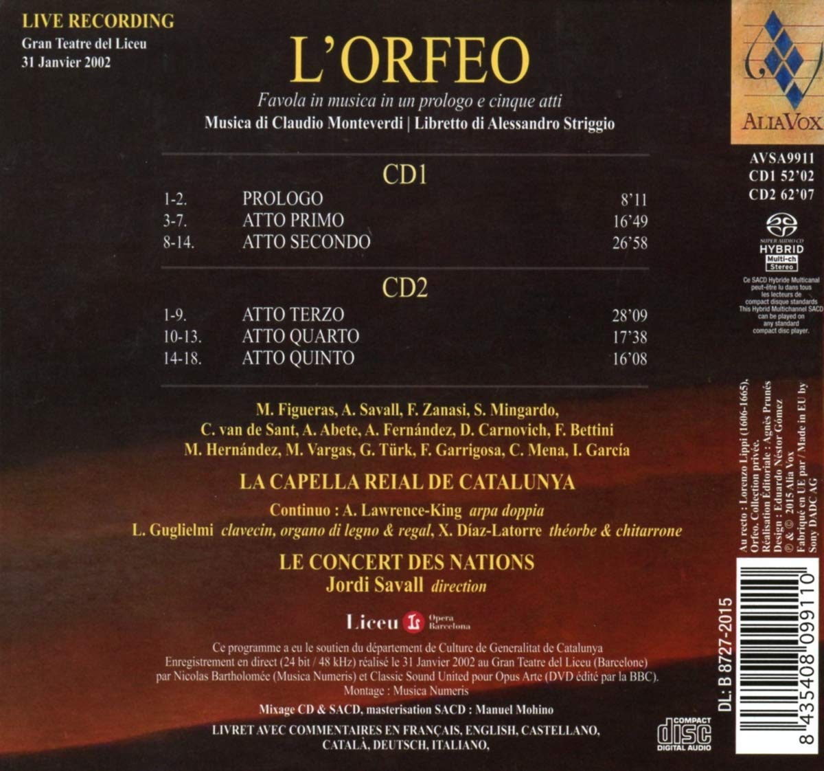 Monteverdi - L'Orfeo