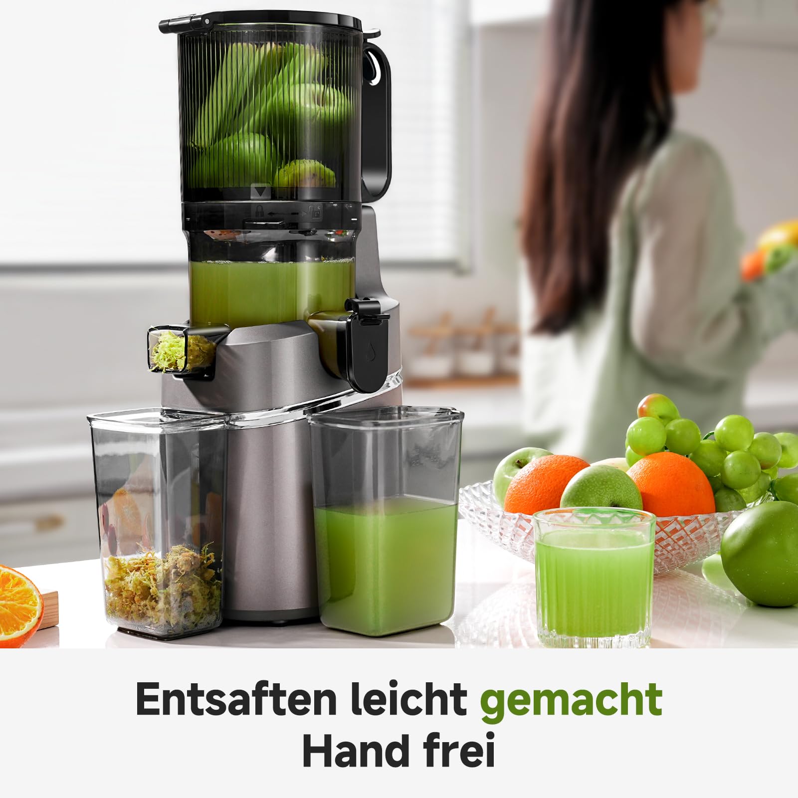 Amzchef 250W Automatischer All-In-One Entsafter – Bild 6
