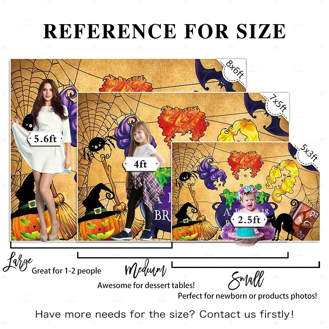 Buy Allenjoy 7x5ft Halloween Baby Shower Backdrop for Drink Up Witches