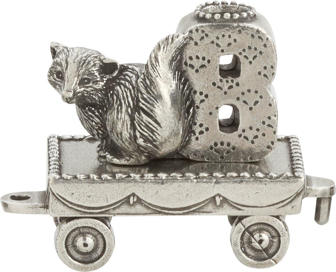 DANFORTH – Birthday Train Candleholder (5- Bunny) – Handcasted Pewter Birthday Party Decorations - Made in USA
