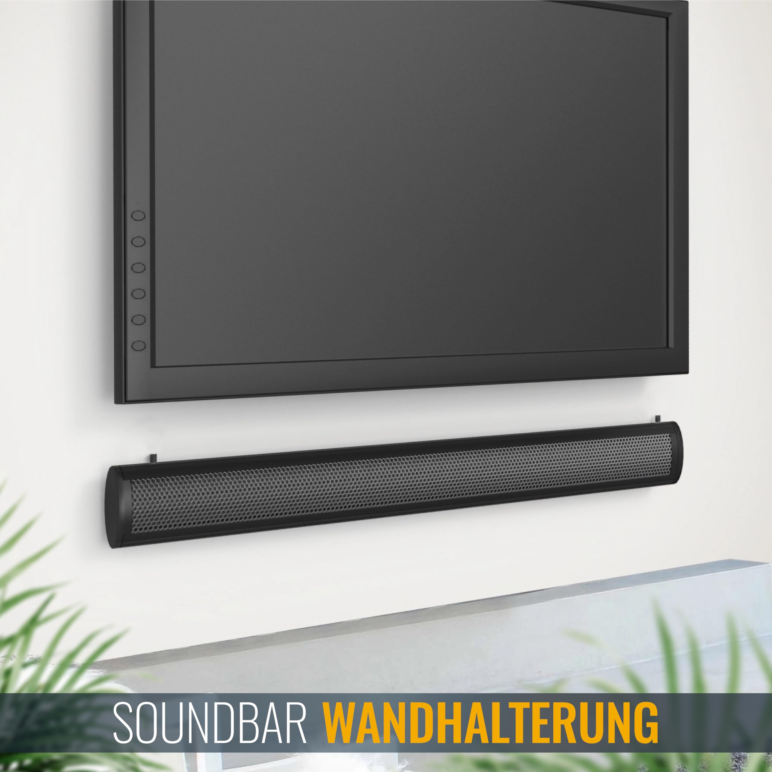 RICOO Soporte de Pared para Barra de Sonido TV Base universale Altavoz televisore Bafle televisión LH042 Altoparlante Sound-Bar Cine en casa