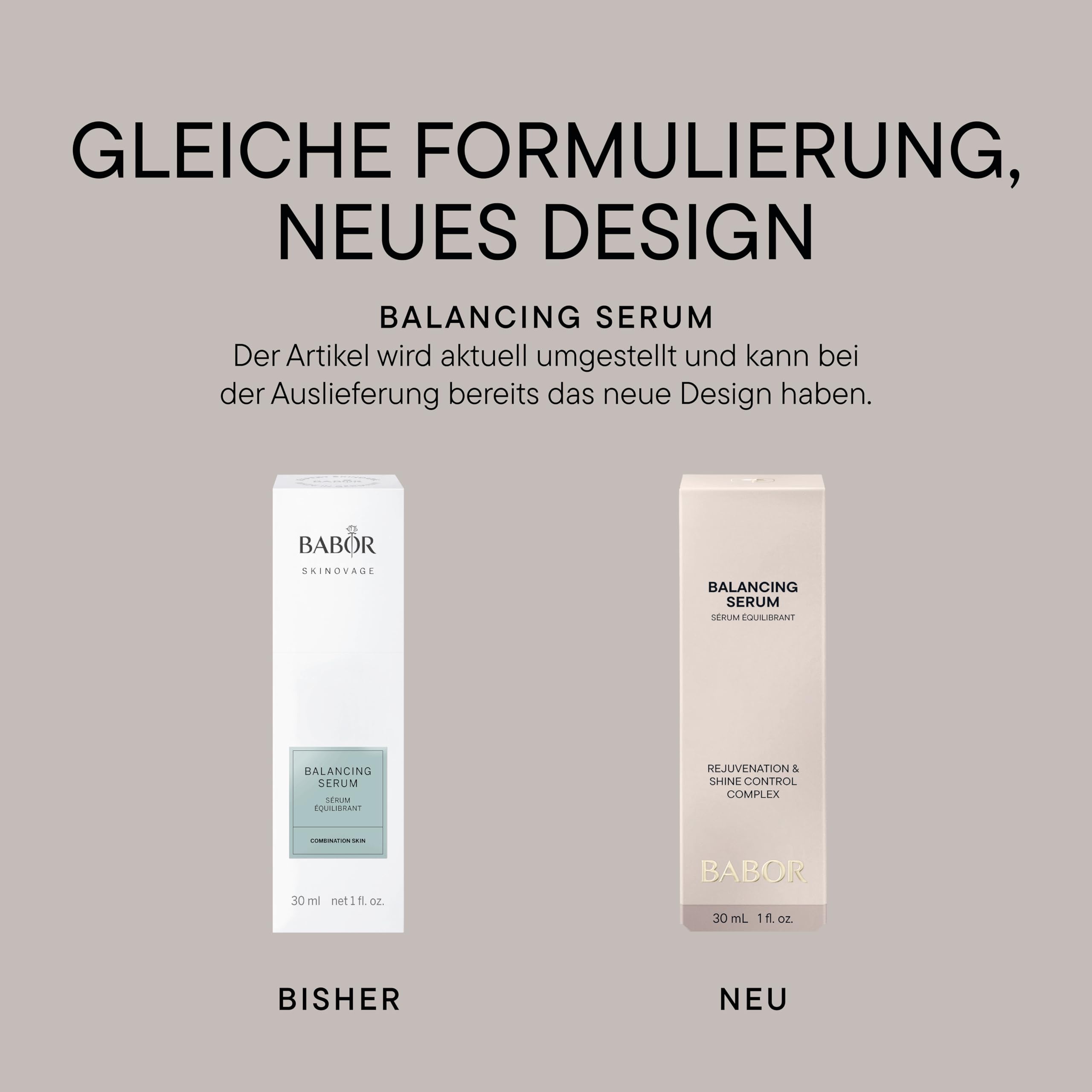 BABOR SKINOVAGE Balancing Serum für Mischhaut, Anti Aging Feuchtigkeitspflege, Für einen mattierten Teint und verfeinerte Poren, 30 ml