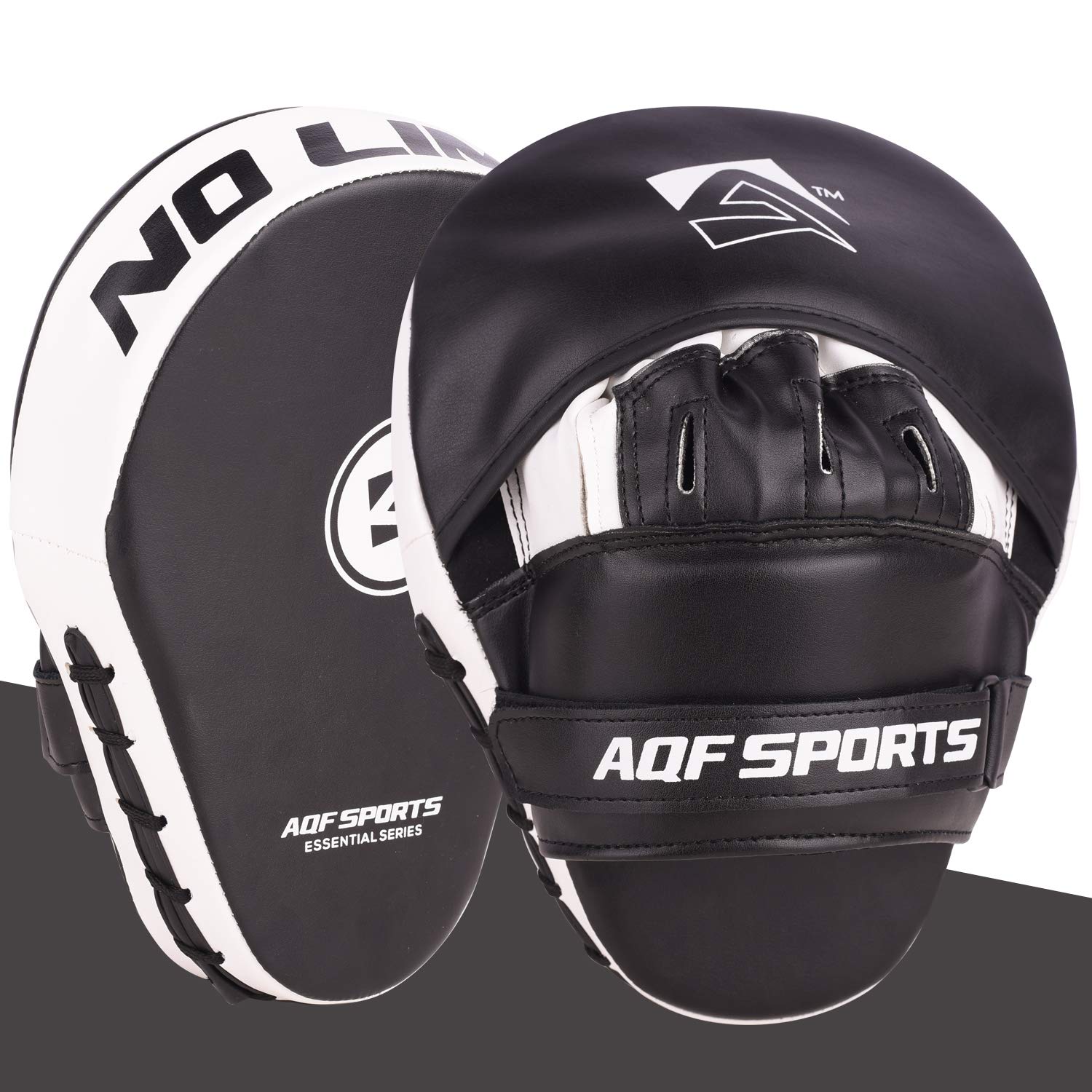 AQF Colpitori Boxe, Guanti Passata per Muay Thai MMA e Pugilato Allenamento | Boxing Pads, Palmo Curvo Design, Pelle Sintetica, Scudo Arti Marziali , Pao Taekwondo, Preciso Boxing Karate Training