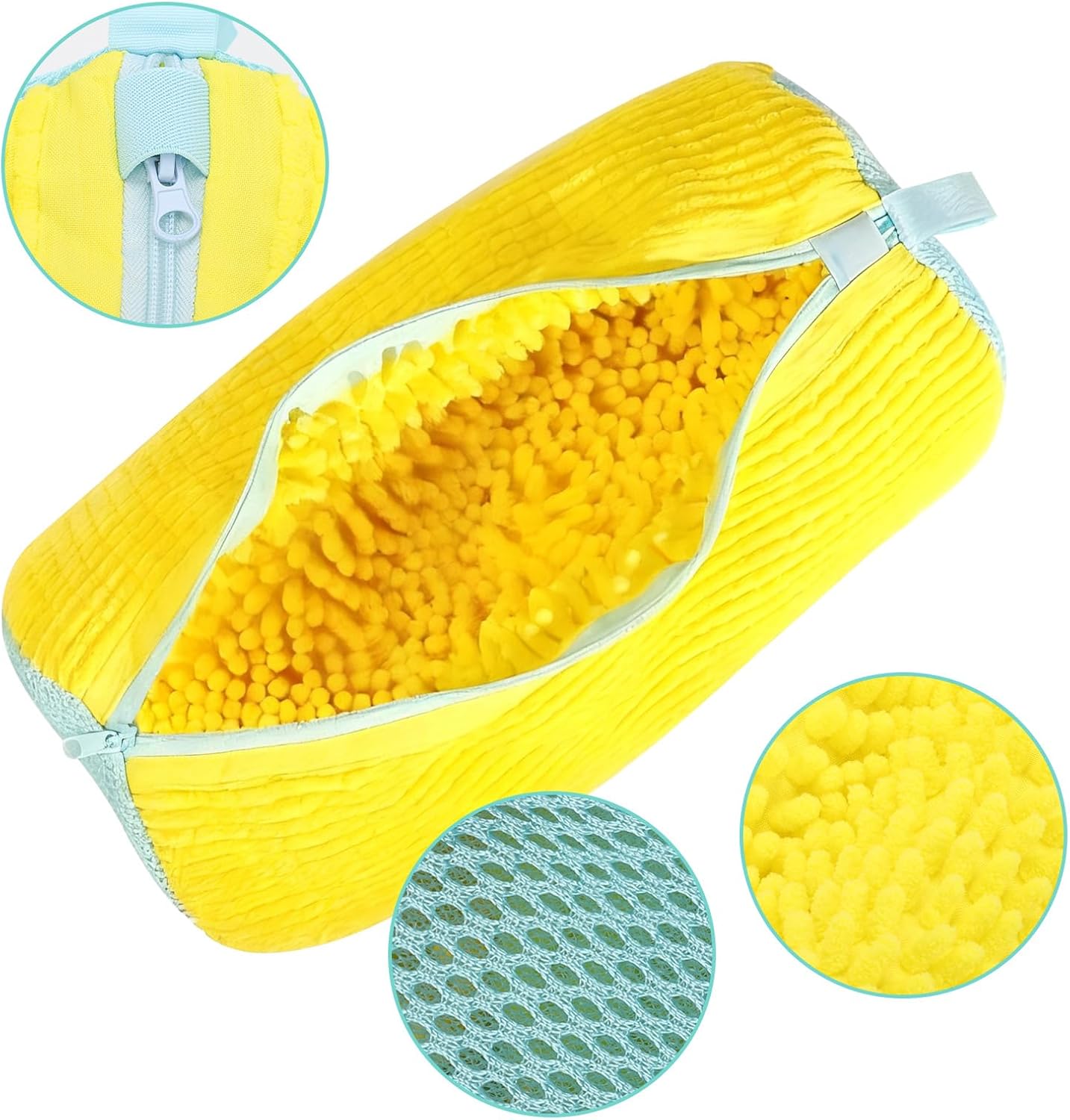 4Pcs Shoe Washing Machine Bag Reusable Laundry Shoe Bag With Self Locking Zipper，Shoe Cleaning Bag for All Shoe Sizes and Washer Use - Image 4