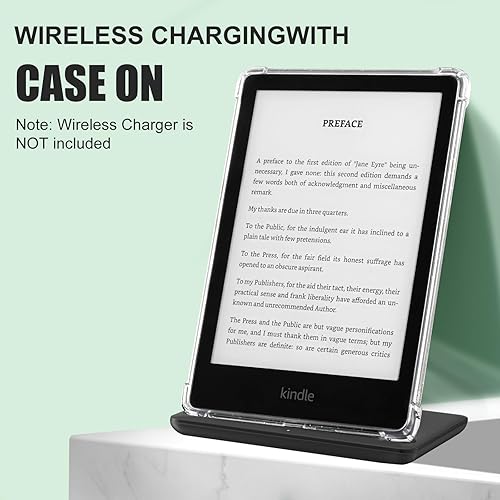 Miniatura 5 de iDLEHANDS Funda transparente para Kindle Paperwhite de 11 generación 2021 y Signature Edition (6.8 pulgadas), cubierta trasera de silicona ligera, a