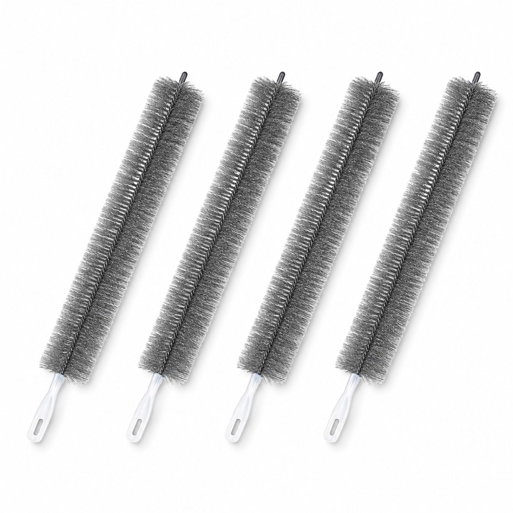 Fan Cleaning Brush, Bendable Microfiber Duster for Ceiling Fan Blades, AC Vents, Blinds and Car Interior Dusting, Reusable (4pcs Gray)