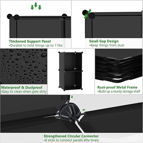 Miniatura 6 de C&Ahome - Organizador de clóset de almacenamiento para que lo montes tú mismo