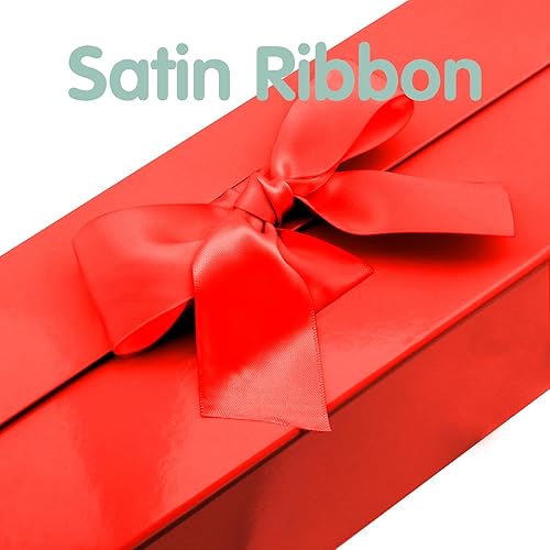 Miniatura 4 de HAPPY POTATO 6 cajas de regalo con cinta de 13.5 x 9 x 4.1 pulgadas, cajas de regalo rojas con tapas y cinta, cajas de propuesta de dama de honor,