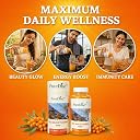 Puredise Himalayan Sea Buckthorn Berry Juice 300 ml - Natural Vitamin C, Omega 3 6 7 9, Antioxidants For Immunity, Skin Glow & Gut Health - Makes 50 Glasses - Lab Tested gallery image