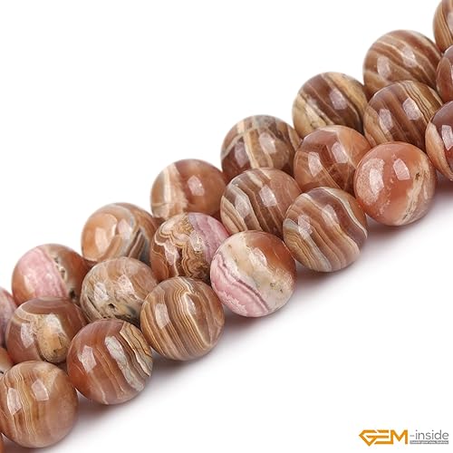 Miniatura 689 de GEM-Inside - Cuentas sueltas de piedra de lava negra natural de 0.315 in para hacer joyas, 15 pulgadas Cordierita de grado A