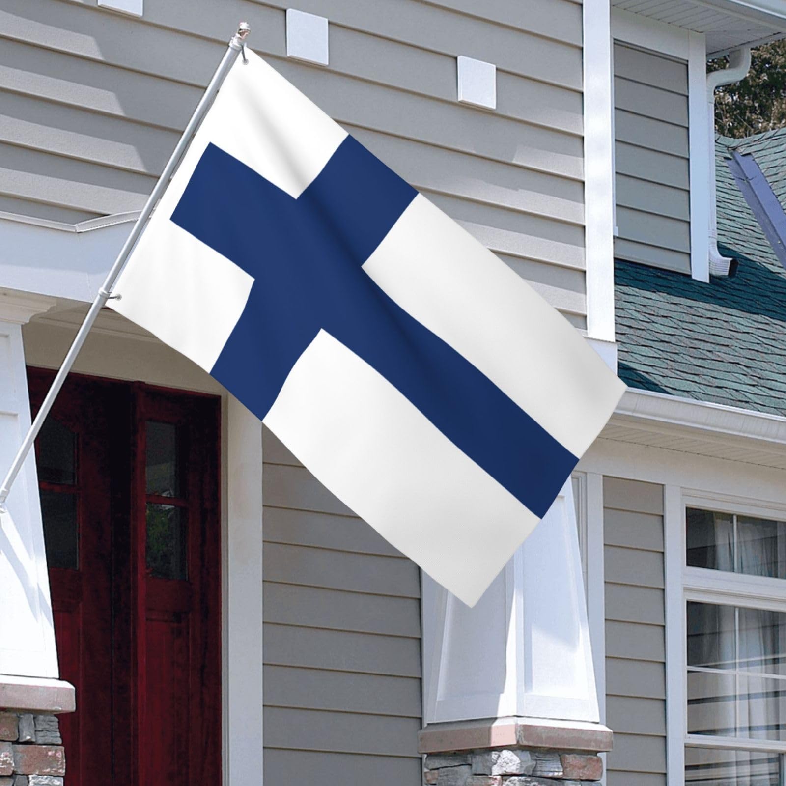 Drapeau Finlandais Drapeau De La Finlande Vague Du Drapeau Finlandais Gm1589446382 529307521