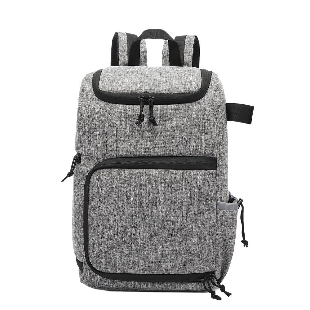 Borsa Reflex Zaino fotografico multifunzionale impermeabile Grande capacità Borsa fotografica portatile da viaggio Fotografia for esterni(GRAY)