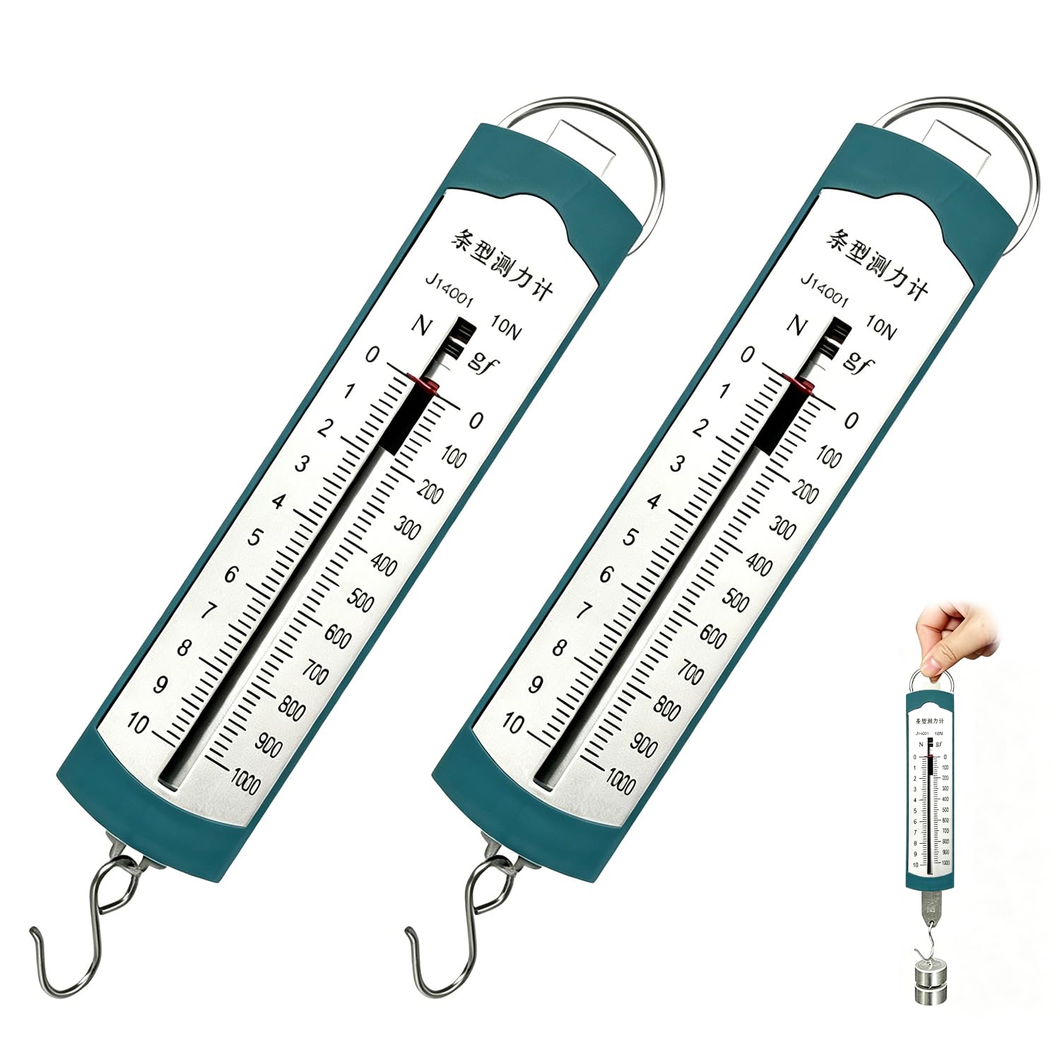 2 PCS Newton Meter 10n Spring Meter Bar Dynamometer for Physics Mechanical Experiment Instrument for Education Teaching Use