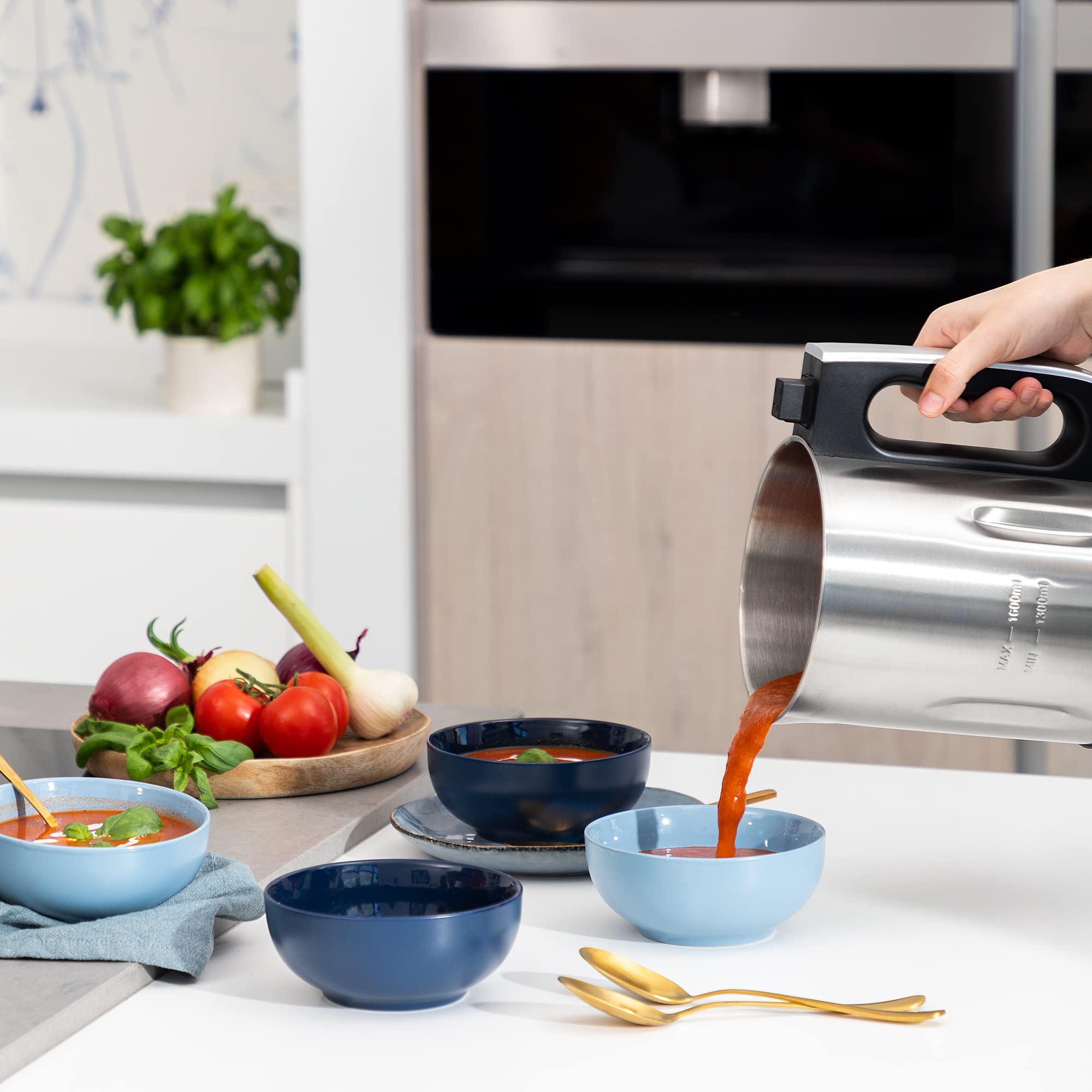 Princess Suppenmixer XL – 1,6 L – Edelstahl – 160 W – 6 Programme – 214001