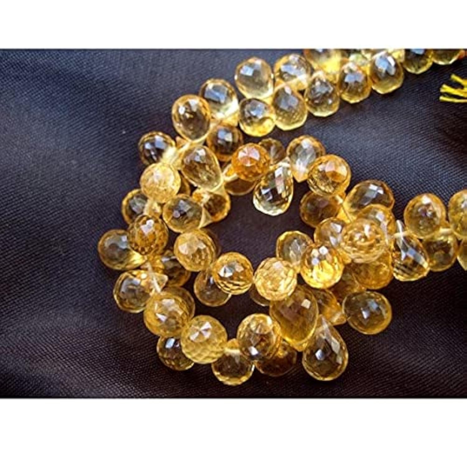 Citrine naturelle briolettes pour fabriquer vos propres colliers d'été et bijoux bohèmes