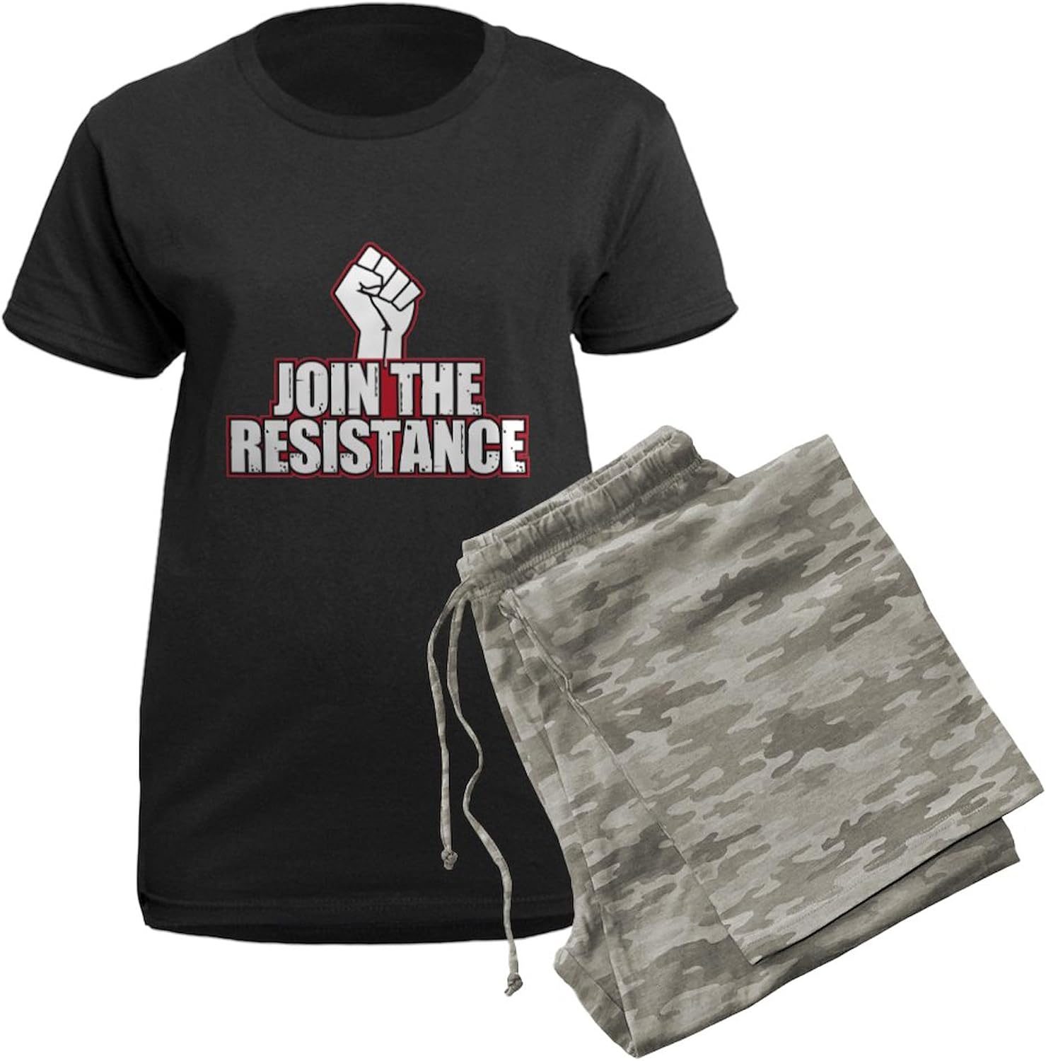 CafePress Join The Resistance Women's Dark Pajamas Womens Novelty PJ Sleepwear