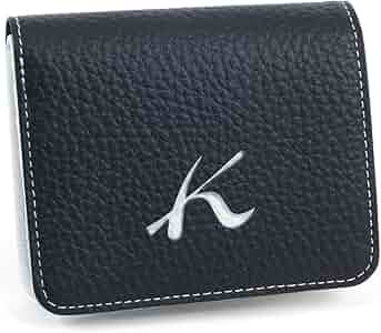 レザー製 黒 二つ折り財布　K Amazon | [キタムラ] Kマークの抜き型 二折財布 PH0787 ダーク