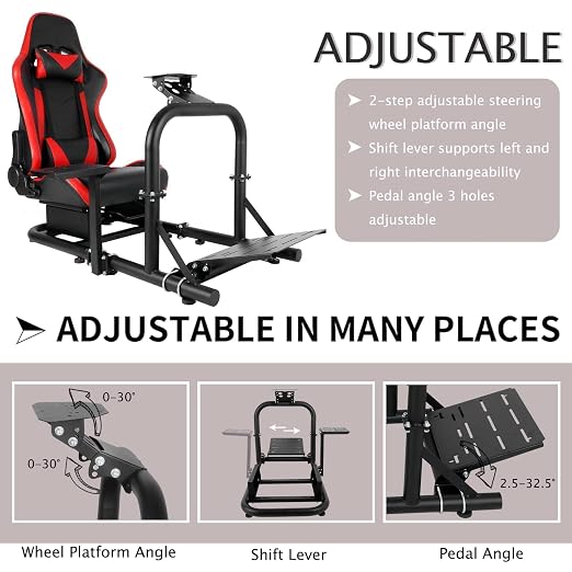 Cockpit de Simulación Marada Racing Ajustable para Logitech y Fanatec miniatura 2