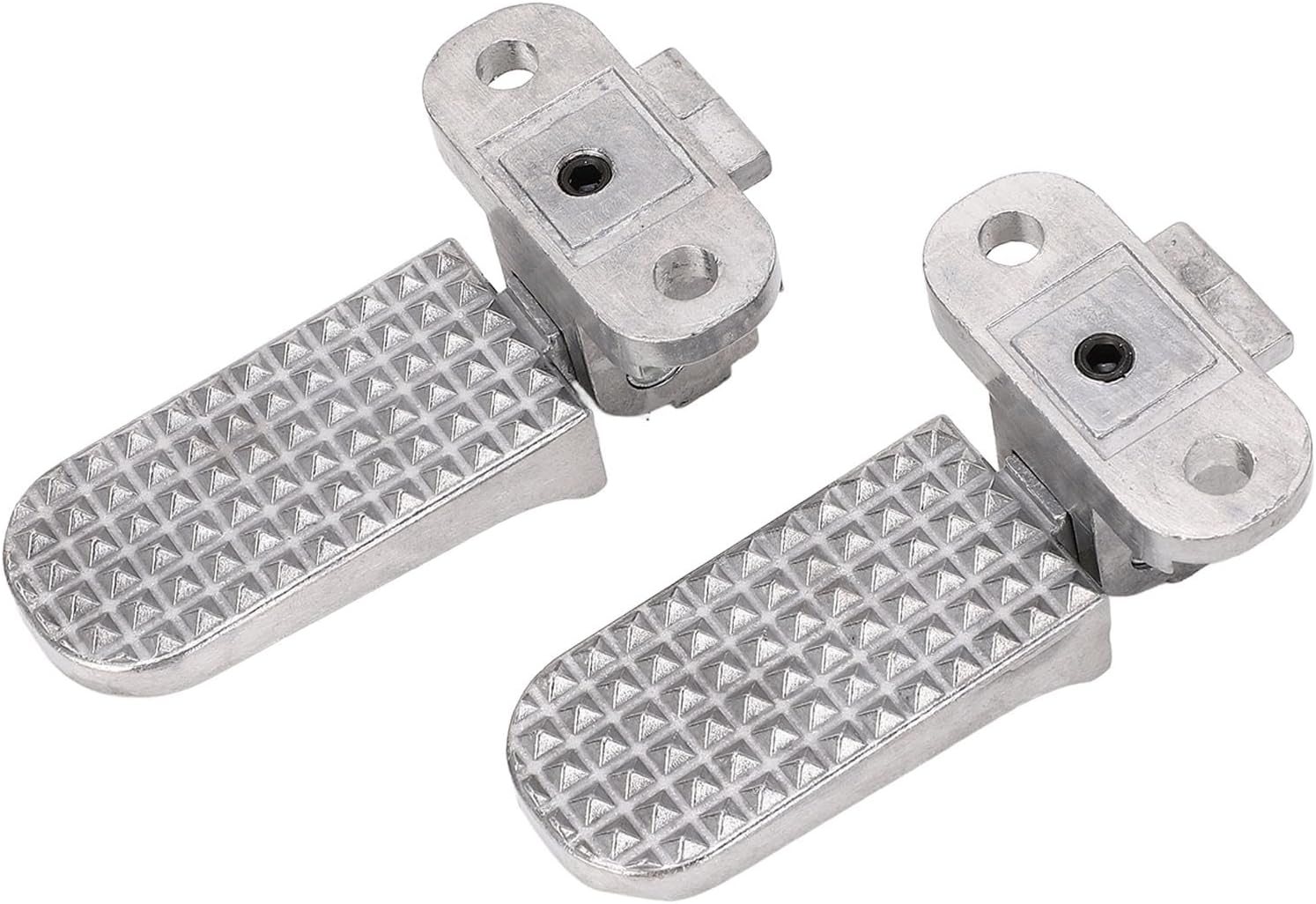 Foldable Foot Pegs Lightweight Aluminum Alloy for Electric Bikes, Mountain Bikes, Road Bikes with Enhanced Grip, Prevent Scratch, 76 X 37 Mm