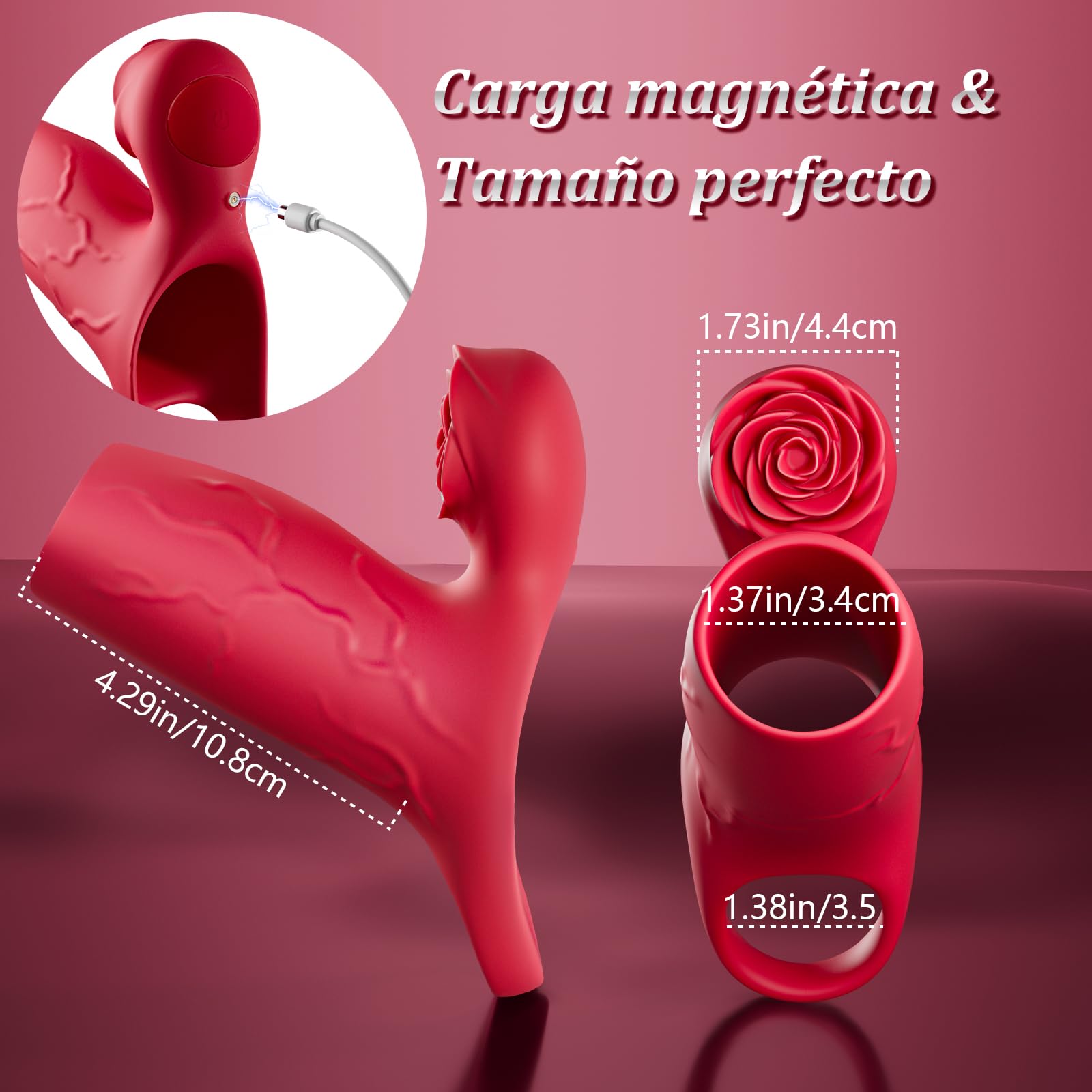 Anillo Vibradorador Pene Juguetes Sexuales - Fundas para Pene en Juguetes Eróticos para Pareja Sexuales con 10 Vibraciones Anillos Vibradores Consoladores Sex Toys Anillo Pene Masculino Ereccion