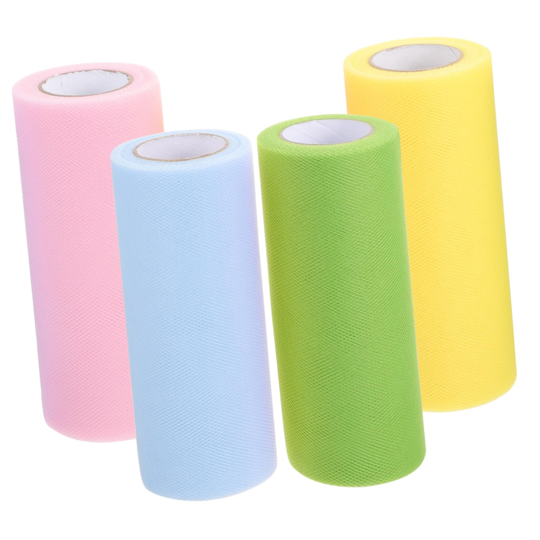 5 Sätze Mesh Ribbon Tutu Hochzeit Party Dekoration Geschenkverpackung Hochzeitsdeko Seidenband Hohzeitdeko Schleife Tüll Tischdecken Partygeschenk Tüll Stoff Drapieren 4 Rollen * 5