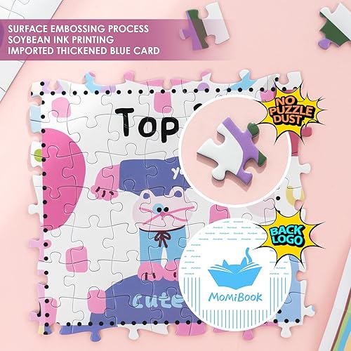 Vista 56 de MOMIBOOK Rompecabezas de 1000 piezas para adultos, rompecabezas de Civet Cat River View, imagen de pintura, rompecabezas de gato chino, desafiante