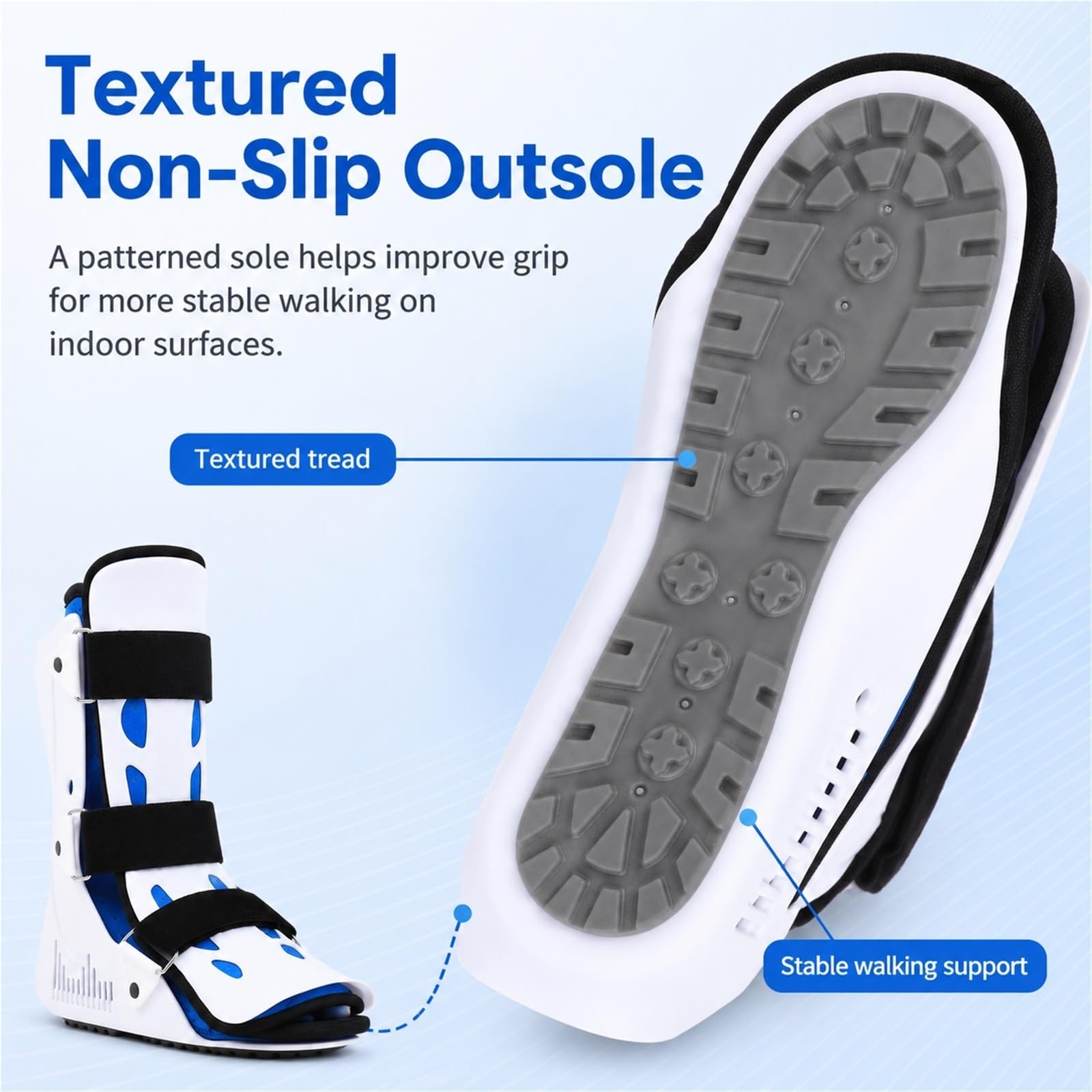 Férula Nocturna para Fascitis Plantar y Tendinitis de Aquiles Soporte Ajustable para Pie y Tobillo Bota de Inmovilización para Alivio del Dolor y Estiramiento(Izquierda,M)