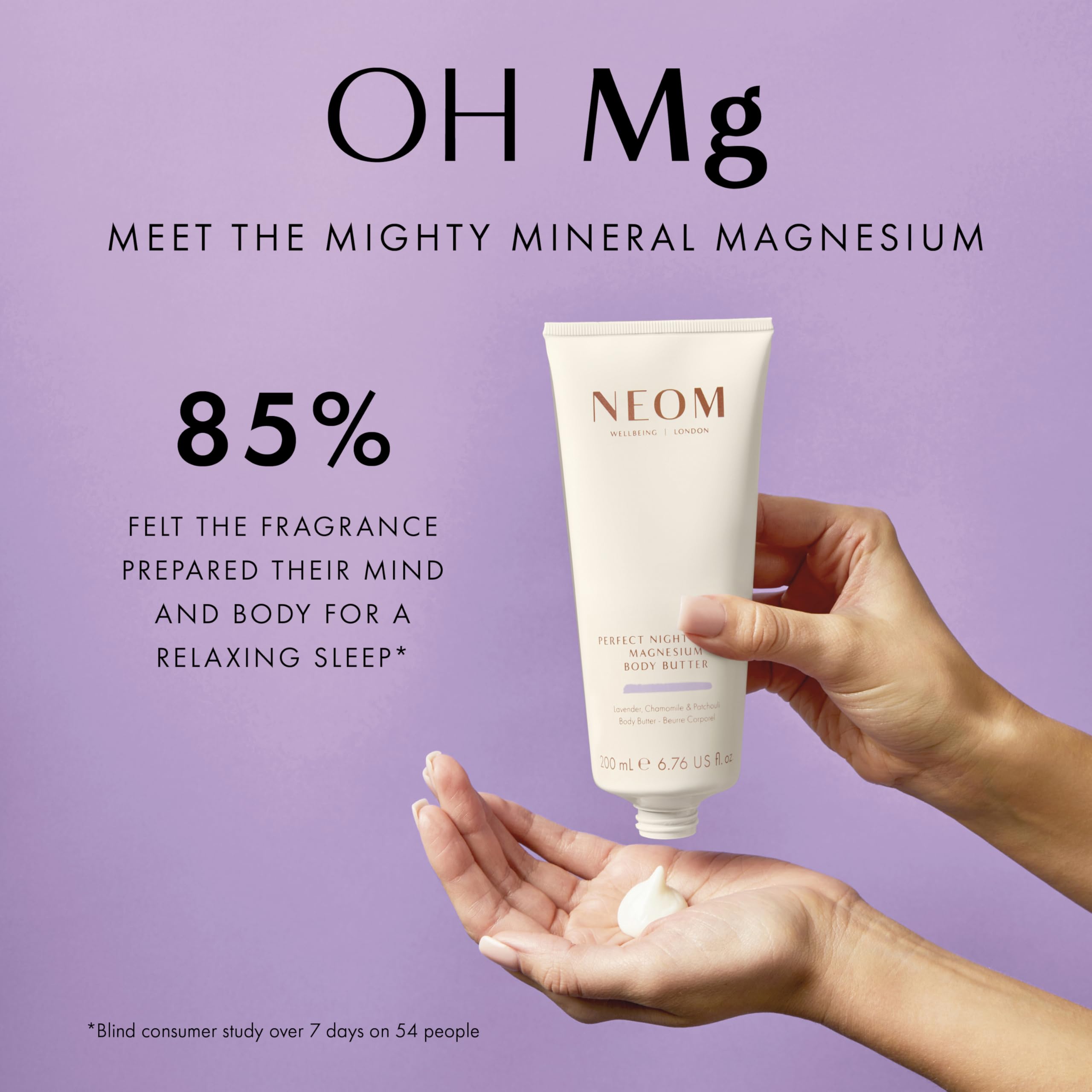 NEOM - Perfect Night's Sleep Magnesio Body Butter, 200ml | Crema idratante con oli essenziali | Nutre e ammorbidire | lavanda e gelsomino