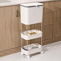 Vista 2 de Contenedor de compostaje para cocina, cocina, compostaje, papelera de cocina, compostador de cocina, papeleras extraíbles, cubos de basura