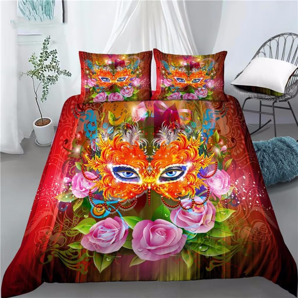 Podwójna poszwa na kołdrę 240 x 220 cm dla dorosłych zestaw pościeli z ukrytym zamkiem błyskawicznym miękka oddychająca poszewka na kołdrę z mikrofibry i 2 poszewki na poduszki 50 x 80 cm