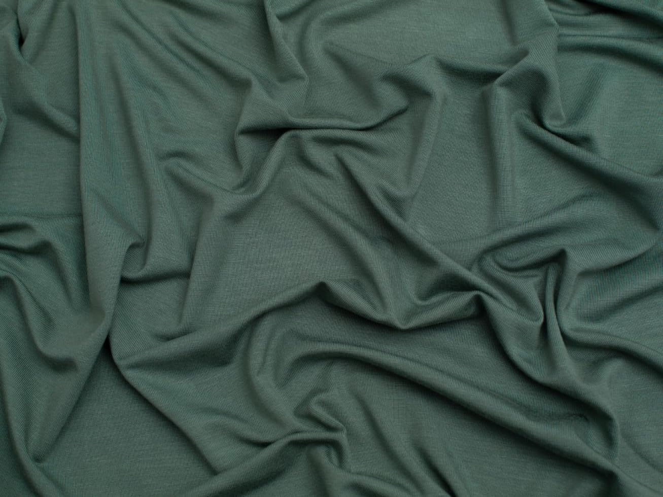 Minerva Duck Egg Bamboo Jersey Knit Fabric Plain - Sold Per Metre