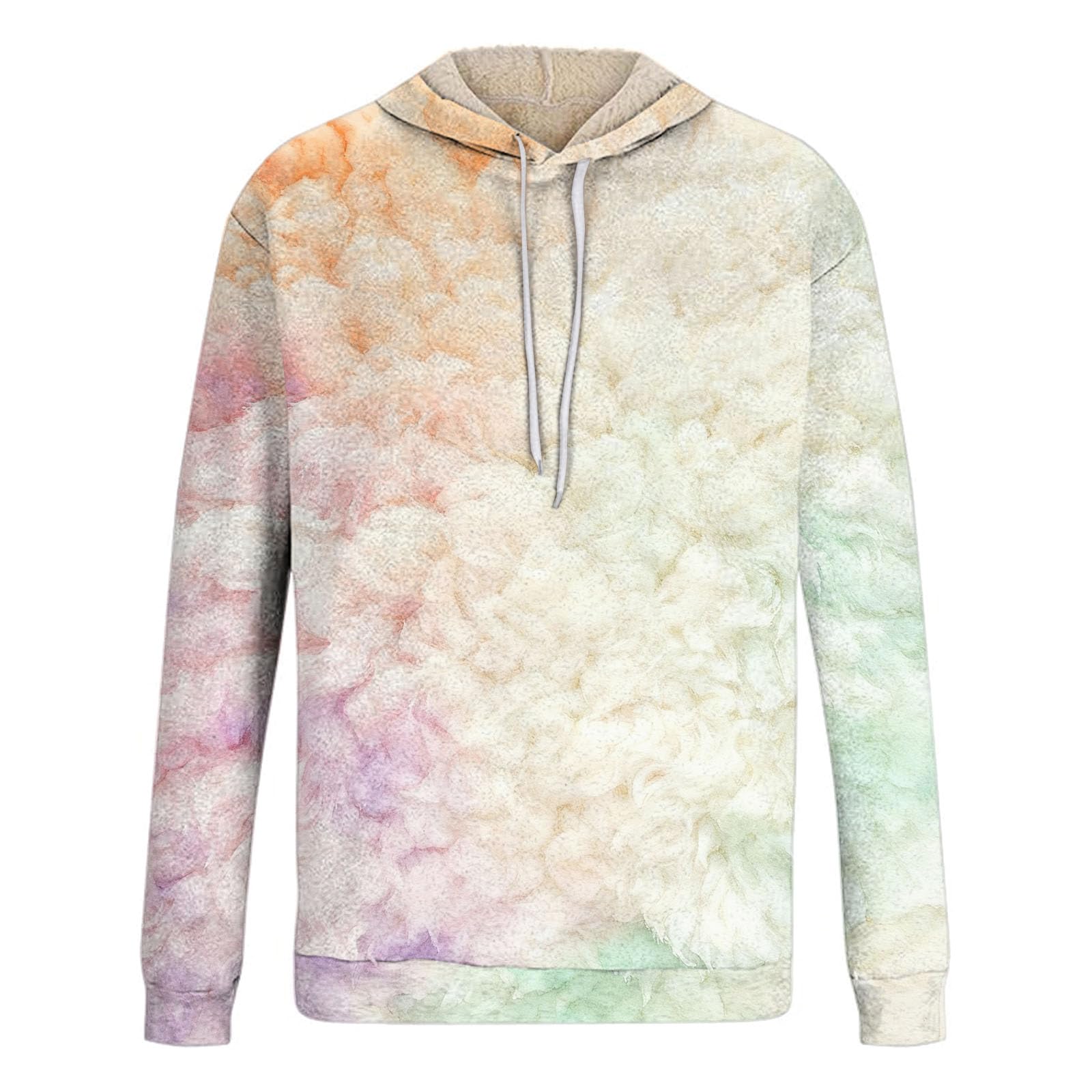 Sudaderas Hombres con Capucha Suéter Casual Estampado para Hombre Top Plateado Manga Larga (Pink, XXL) Ropa De Deporte Oversized Gym Chaqueta Entretiempo Gimnasio Deportiva Deportivo