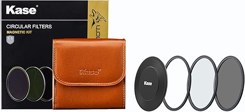 Miniatura 2 de Kase Wolverine - Kit de filtro magnético de vidrio óptico templado a prueba de golpes de 2.638 in incluye CPL MCUV ND64 magnético y tapa de lente y