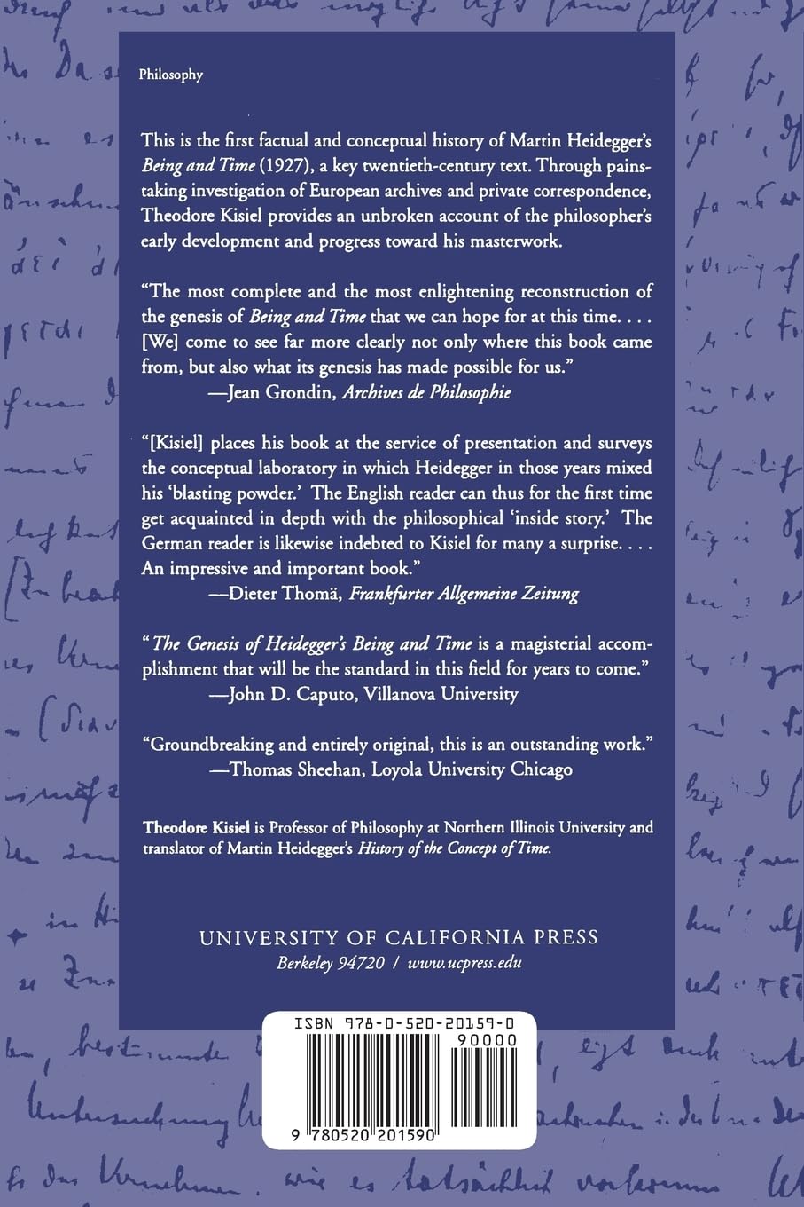 The Genesis of Heidegger's Being and Time