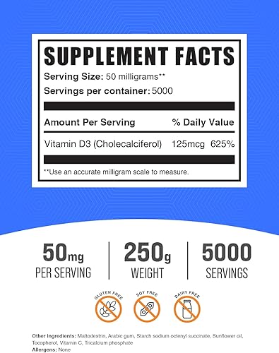 Miniatura 4 de Glicinato de magnesio 8.82 oz + vitamina D3 5000IU 8.82 oz Bundle