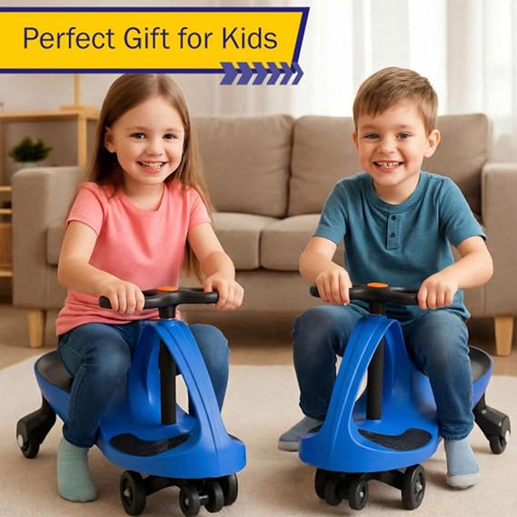 Lil Rider Wiggle Car, Ride on Toy for Ages 3 and Up, Blue