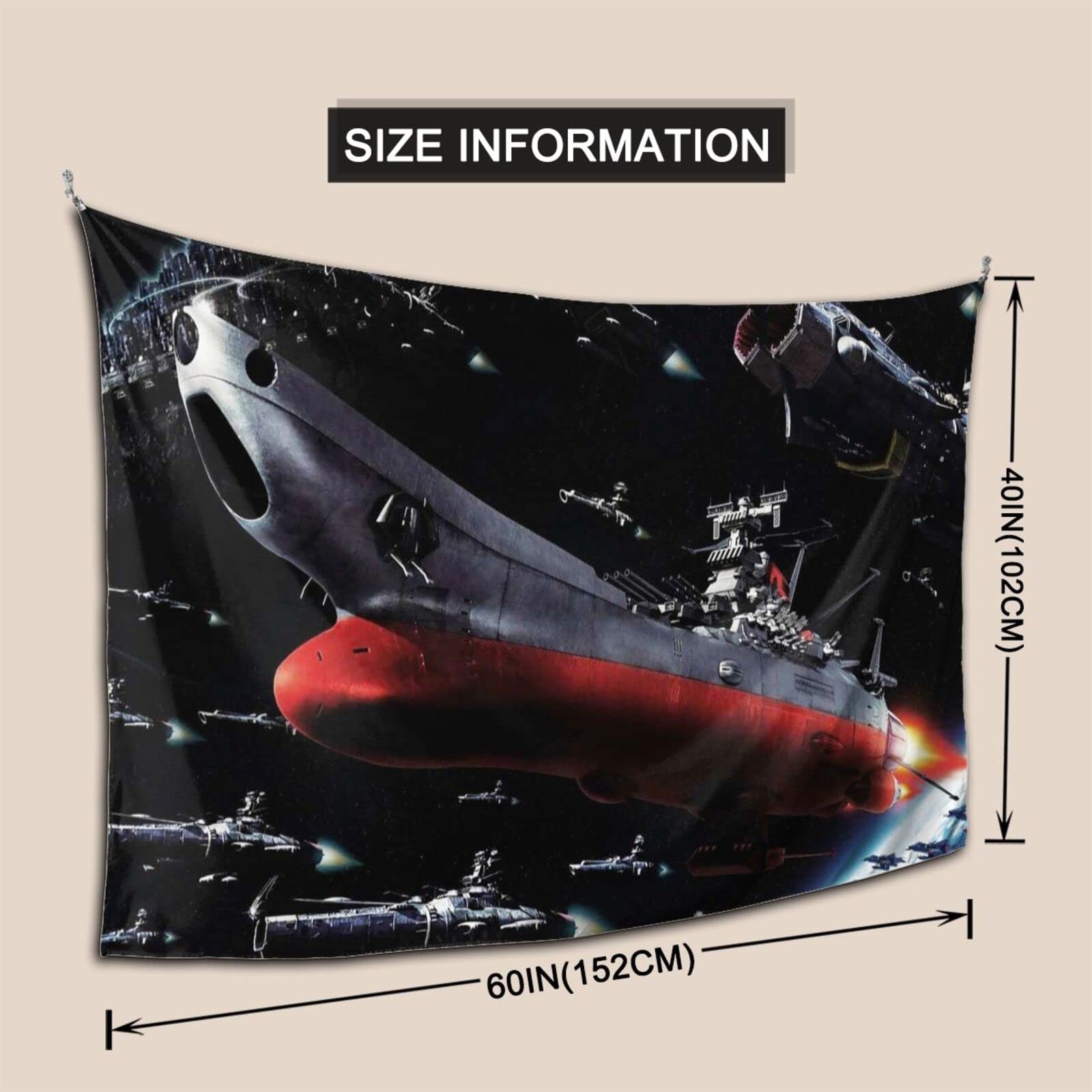 Amazon.co.jp: 宇宙戦艦ヤマト タペストリー布ポスターパーティー装飾
