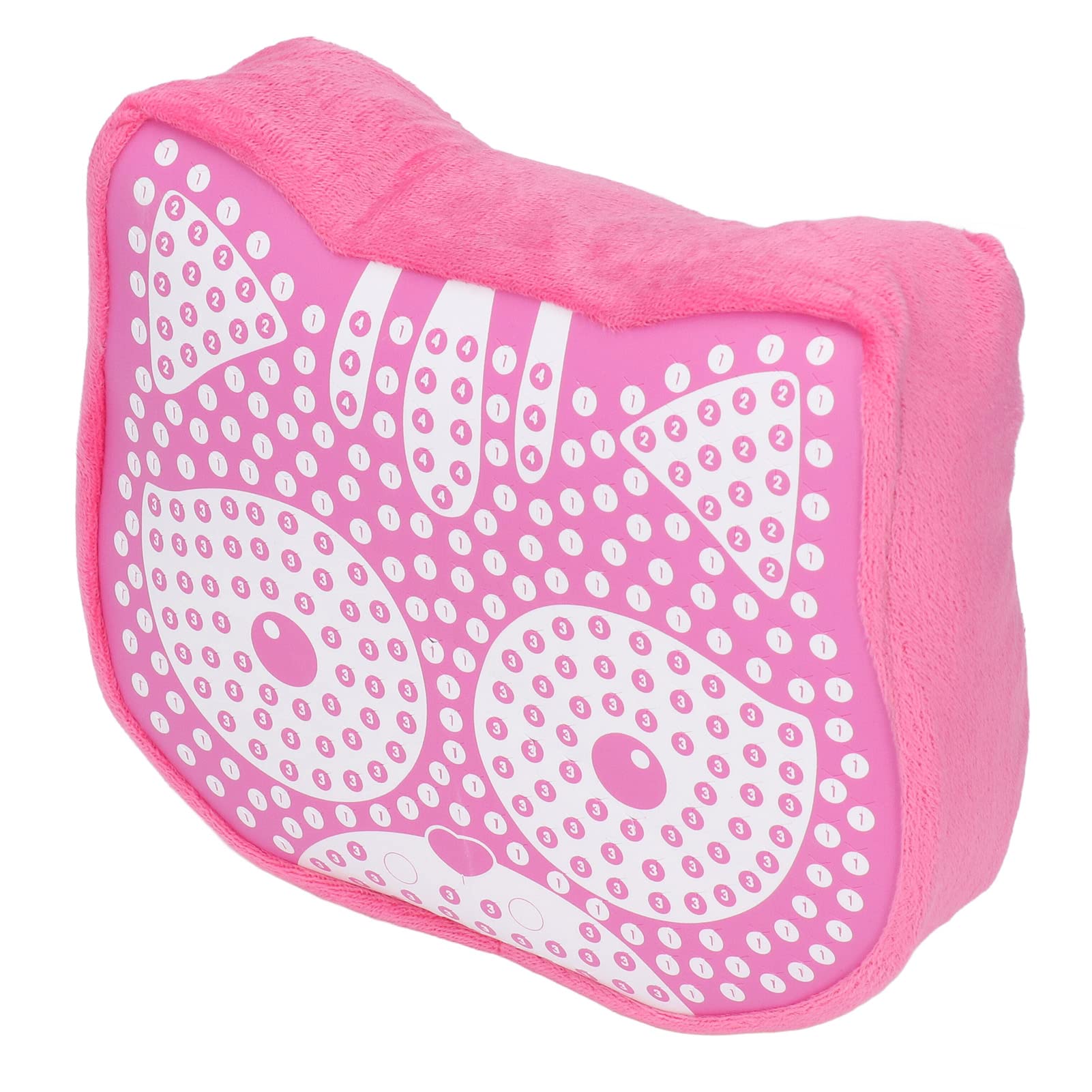 Plush Craft DIY Animal Pillow, Have Fun Pillow Toys Reliable Beautiful Decompression Animal Pillow DIY Plush Craft Pillow for Kids (Pink Cat)