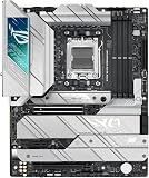 ASUS ROG Strix X670E-F Gaming WiFi AMD Ryzen AM5 ATX motherboard, 16 + 2 power stages, DDR5 support, four M.2 slots with heatsinks, USB 3.2 Gen 2x2, PCIe 5.0, WiFi 6E, AI Cooling II, and Aura Sync - 8