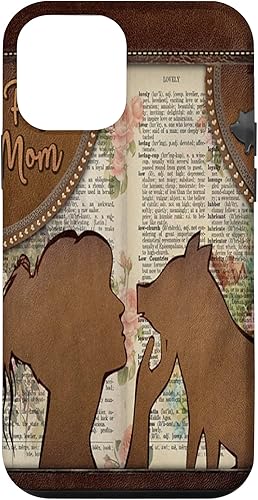 Funda para iPhone 12 mini Pig Mom-Leather-Farm PC