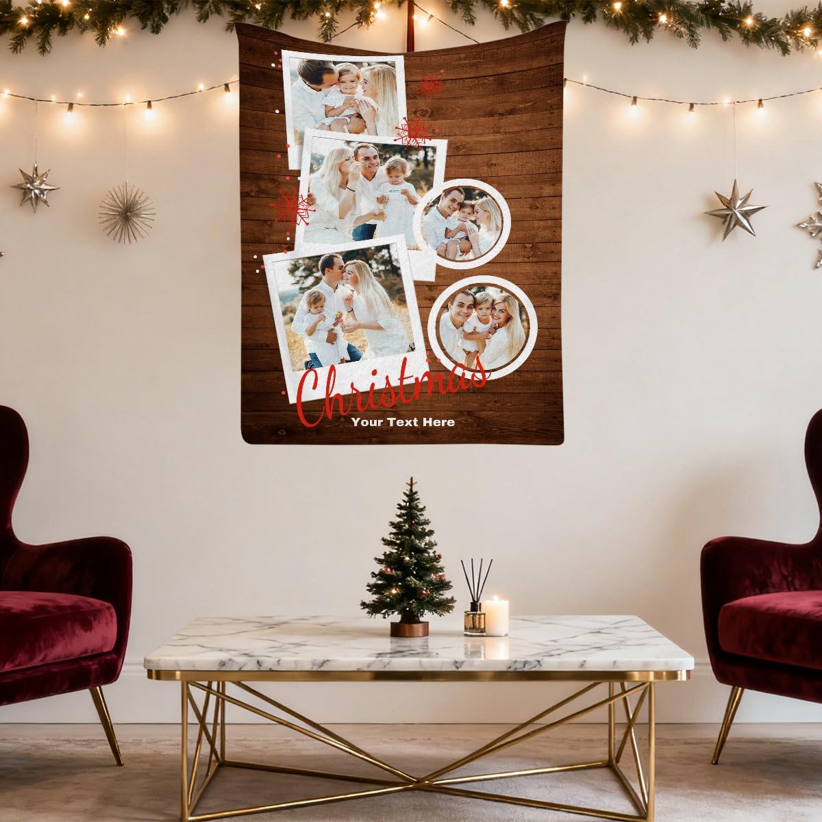 Manta personalizada con 5 fotos para pareja, pareja o cónyuge, regalos personalizados para hermana y hermano, manta de Halloween personalizada regalo para niños y adultos