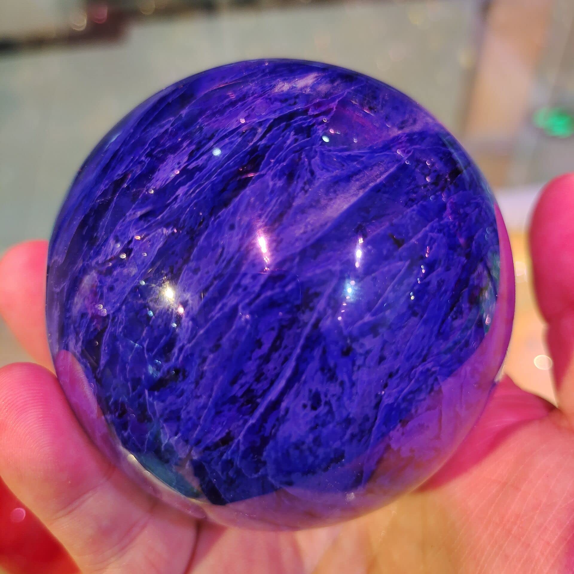 Amazon.co.jp: 天然水晶の原石 1 個 6-7 センチメートル天然レアブルー