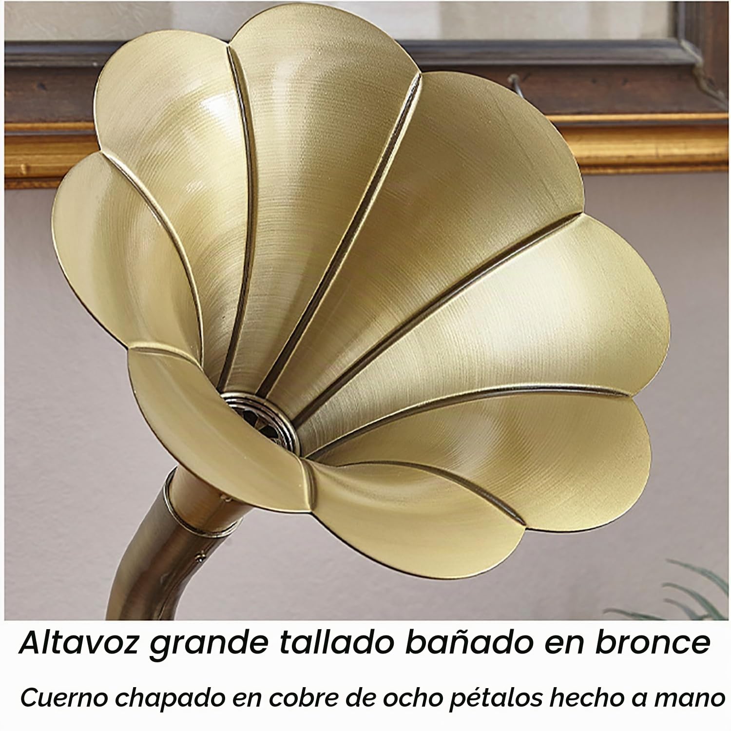 Tocadiscos Gramófono De Vinilo con Altavoz Incorporado, Función Bluetooth, Entrada Auxiliar/USB/FM, Regalo Ideal para Amantes de la Música y Coleccionistas de Vinilos