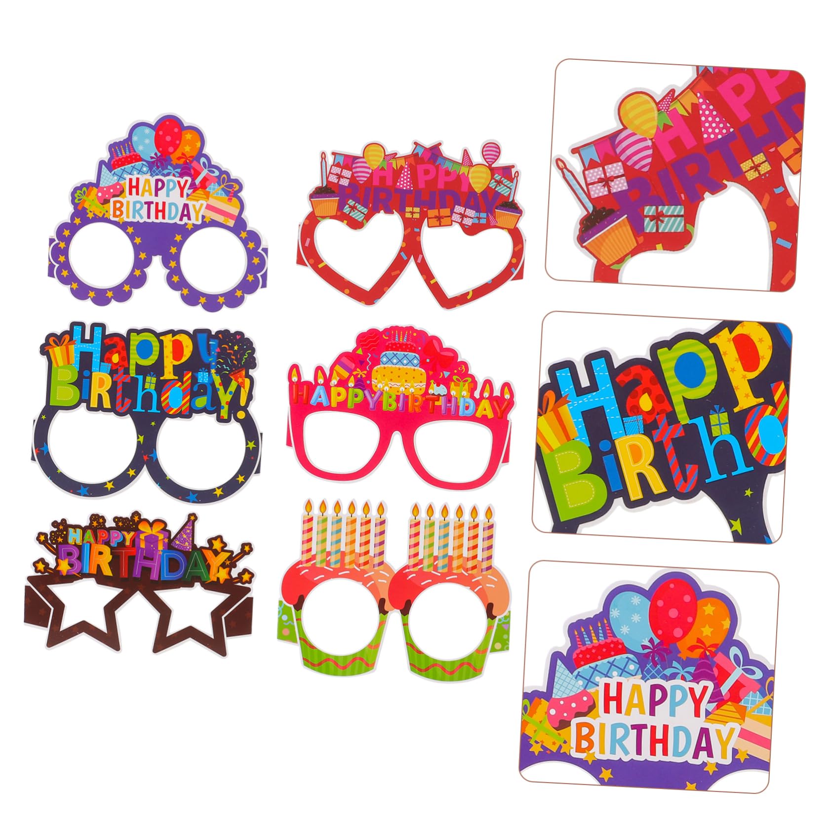 Garneck 90pezzi Occhiali Di Carta Divertenti Per Feste Di Compleanno Per Accessori Fotografie Per Creare Momenti Indimenticabili e Divertenti Durante Le Celebrazioni