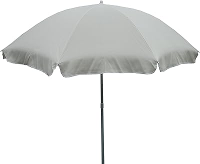 KD & JAY 1.7M Cream Beige TNT Parasol Garden Camping Beach Sunshade Tilt Umbrella NEW