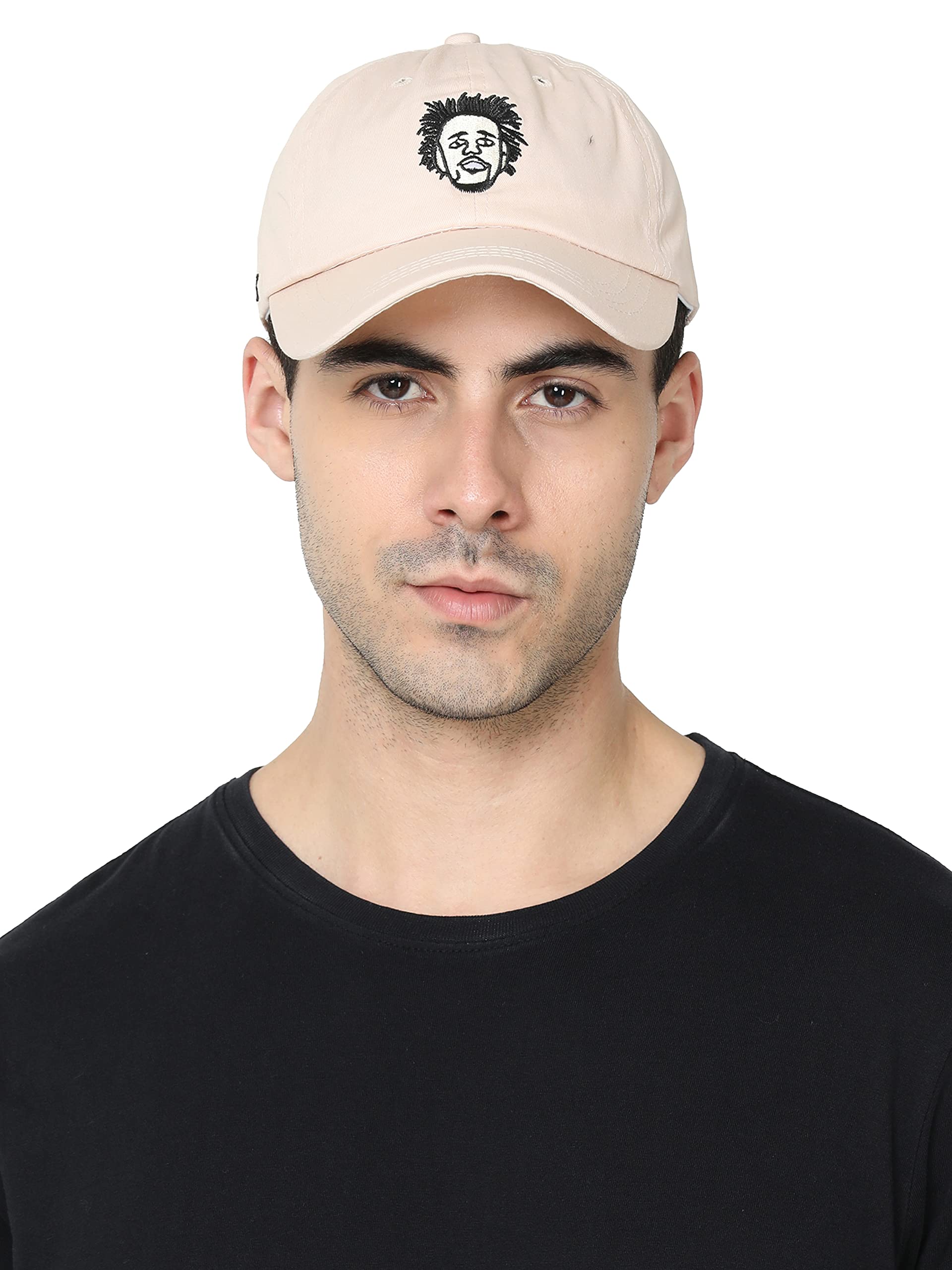 FabSeasons Black Solid Cotton Unisex Baseball Summer Cap & Hat with Adjustable Buckle-picture-24
