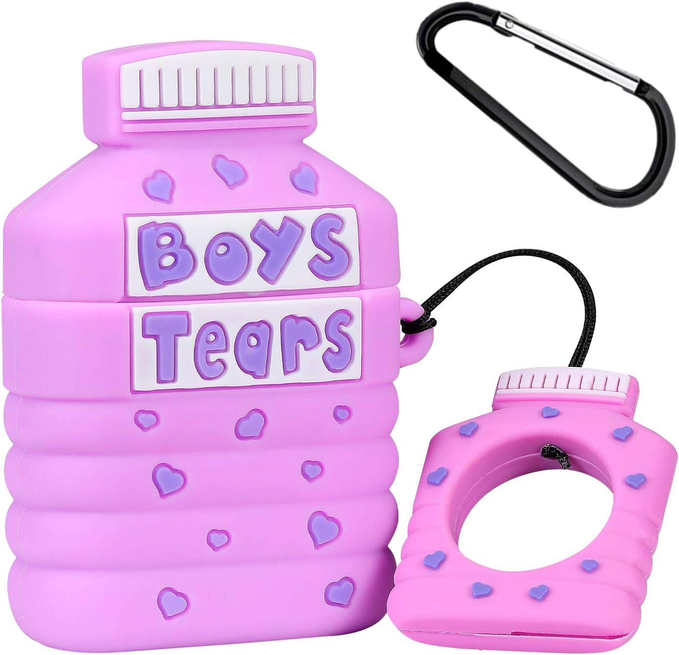 Joyleop(Boys Tears) Compatible with Airpods 1/2 Case Cover,3D Cute Cartoon Luxury Funny Fun Cool Kawaii Fashion, Silicone Airpod Character Skin Keychain Ring,for Girls Boys Teens Kids Air pods 1& 2
