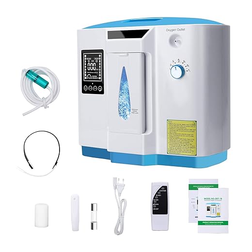 Oxygen Concentrator Machine Accessories, Oxygen Tubing,Low Noise, with Remote Control Complete Accessories, Generator…